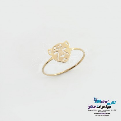 انگشتر طلا - طرح یوز ایرانی-MR0770